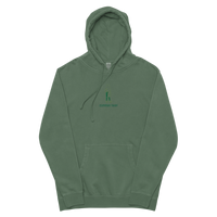 Ghost Logo Embroidered Hoodie Green