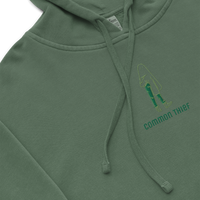 Ghost Logo Embroidered Hoodie Green